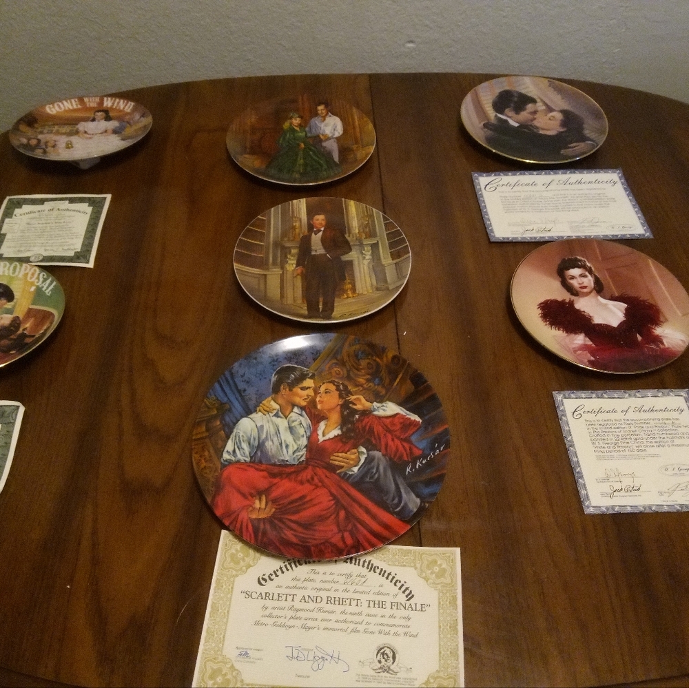 Gone WIth the Wind collectors plate lot